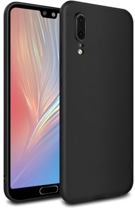 GiiKa für Huawei P20 Hülle Silikon, Ultra Dünne Handyhülle für P20 Case, Kratzfeste, Soft TPU, Stoßfeste, Ganzkörper Telefonhülle Kompatible mit P20 Huawei Schutzhülle, Schwarz