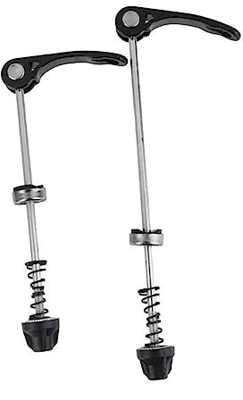 BESPORTBLE Pair Front Skewer Release Bike LED Motor Bike Lights Front and Back Bike Parts Bike Hubs Holder Handlebar Axle Steering Wheel Quick Release Bike Chain Skewers Rear Rack Black
