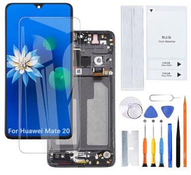 Pantalla de repuesto para Huawei Mate 20 TFT HMA-L29 HMA-L09 HMA-LX9 LCD (negro con marco)