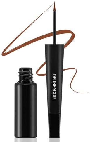Boobeen Flüssiger Eyeliner-Stift, den ganzen Tag wischfestes flüssiges Eyeliner-Makeup, schnell trocknender schwarzer Eyeliner-Stift für Frauen, mit ultrafeinem Pinsel