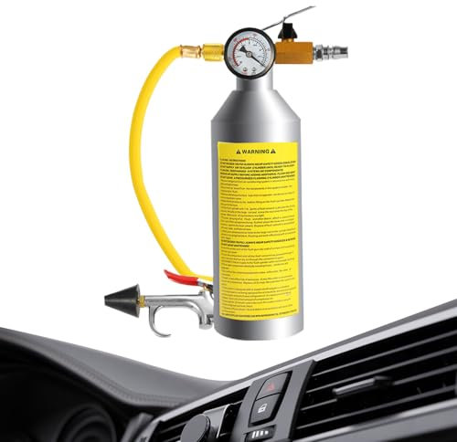 Kits De Rinçage AC | Nettoyage Conduits Système Climatisation Auto,Flacon de Nettoyage avec Bidon INOX pour Condenseur et Circuit Automobile