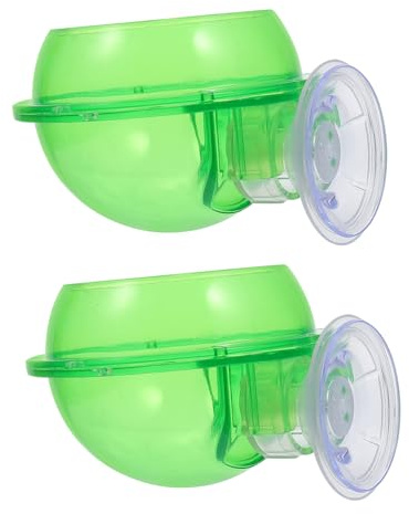 Didiseaon 2pcs Reptile Food Basin for Gecko Tank Accessories Crawling Pet Feeding Bowl as Water Bowl for Reptile