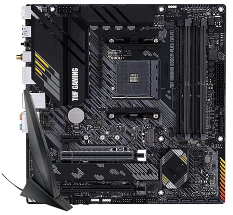 Carte mère Carte Mère Fit for ASUS TUF Gaming B550M Plus (WI-FI) Micro-ATX DDR4 4600 MHz (OC) 128 Go, Kit De Minage AM4, Compatible Ryzen CPU