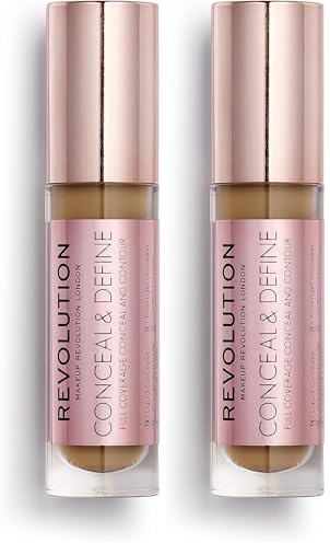 MakeUp Revolution Concealer C13 verbergen und definieren (Packung mit 2)