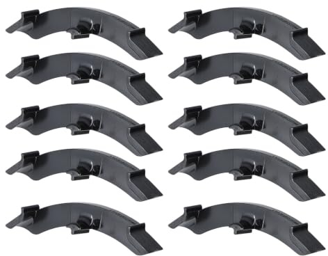 CLISPEED 10pcs Branch Bender Plant Trainer Clip for Citrus Tree and Plum Tree, Black Plastic, Reusable Gardening Clamp for Outdoor and Indoor Branch Shaping