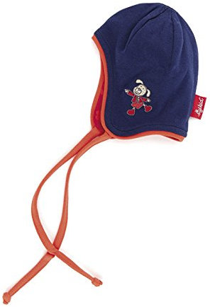 Sigikid 145921 Wendemütze blau/rot geblümt, Baby (46/48)