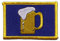 Aufnäher Patch Flagge Bier - 8 x 6 cm