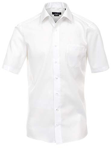 Casamoda - 8070 - Chemise Business - Coupe droite - Col Chemise Classique - Manches Courtes - Homme - Blanc (Weiß) - 56