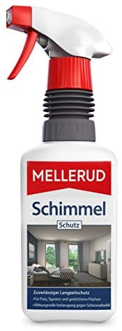MELLERUD Schimmel Stopp Schimmel Schutz | 1 x 0,5 l | Effektives Spray zur Vorbeugung und Pflege bei schimmelgefährdeten Oberflächen auf Wänden, Decken, Fliesen u. v. m.