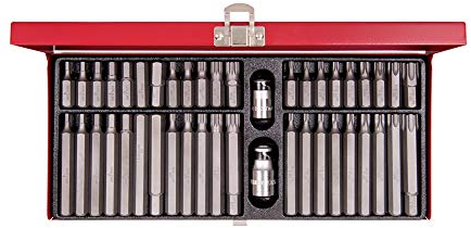 KING TONY 1044CQ Coffret d'Embouts Tournevis, Set de 44, 10 mm