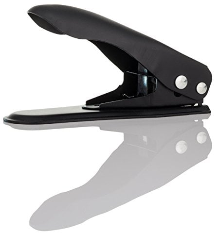 Dual Sim Stanze Sim Karten Adapter Set (Nano, Micro, Standard) für Handy, Smartphone und Tablet - Schwarz