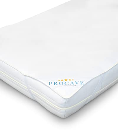 PROCAVE® Matratzenschoner 140x220 cm wasserdicht | Atmungsaktiver Matratzentopper mit Nässeschutz | Inkontinenzunterlage waschbar | Anti-Milben Bettunterlage | Premium Matratzenauflage Made in Germany