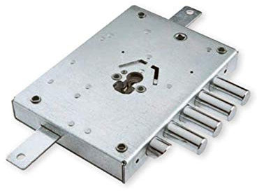 Serratura per porte blindate ad applicare con scrocco triplice ATRA DIERRE Art. SERNE42 sinistra