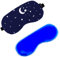 ULTNICE Schlafmaske mit Kühlkissen Augenmaske zum Schlafen Augenschutz für Damen und Herren (Blau)
