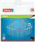 tesa baath Plus Ablagekorb Ecke, extratief, verchromt, inkl. Klebelösung, 115mm x 205mm x 210mm