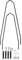 SKS Replacement U Stay Kit Black Velo 42/47 for Suntour Forks, Parafanghi Unisex, Colore Unico, Taglia Unica