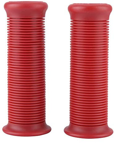 Duokon 2 * TPU 1 Zoll 25mm Universal Motorradgriff Vintage Lenkergriff , Motorrad Lenkerbügel (Rot)