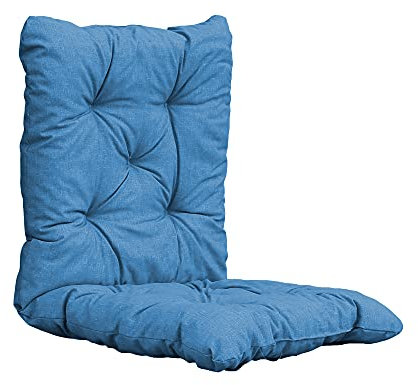 2er Set Sitzkissen Auflage Sitzpolster 98x50x8 cm hellblau