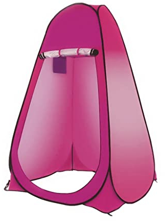 JSY Zelte Tragbare Leichtbau Pop-Up Zelt Dusche Datenschutz WC-Zelt Camping WC-Zelt ändernder Raum Regen Shelter mit Fenstern mit Tragetasche for Außenbereich Innenbereich Zelte (Color : Red)