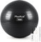 PhysKcal Gym Ball 75cm Black Exercise Swiss Ball for Fitness Yoga Pilates Pregnancy, Anti Burst Ball Chair for Balance, Stability, Quick Pump Included