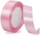 Ruban Satin Rose 20mm, 23 mètres Rubans de Tissu pour Emballage Des Cadeaux, Artisanat, Bouquets, Projets de Couture, Anniversaire et Mariage Gâteau Décoration