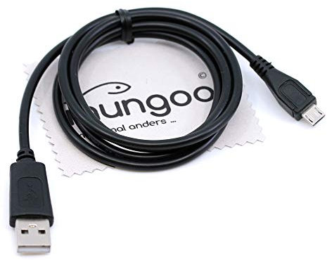Câble de charge USB pour Oppo A17 Câble de données micro-USB 1m avec chiffon de nettoyage d'écran mungoo