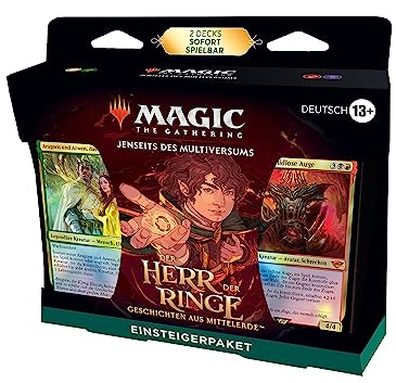 Magic: The Gathering Der Herr der Ringe: Geschichten aus Mittelerde Einsteigerpaket – 2 spielfertigen Decks + 2 Codes, um online zu spielen (Fantasy-Kartenspiel für 2 Spieler) (Deutsche Version)