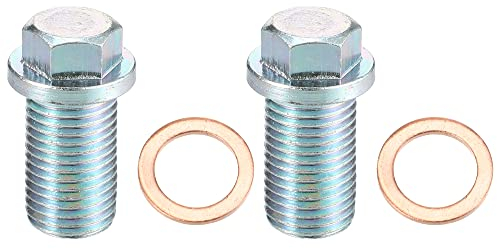 A ABSOPRO A1119970330 2 Satz Ölablassschraube mit Dichtring Öl Ablassschraube M14x1,5 Ölwanne für Mercedes-Benz