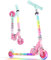 BELEEV V2 Patinete de 2 Ruedas para Niño Niña 3-12 Años, Plegable Patinete Infantil con LED Luces Ruedas & Stem & Deck, 3 Altura Ajustable, Scooter Patinete Ligero con Marco Resistente