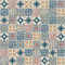ARTENS - PVC Bodenbelag - Click Vinyl-Fliesen BAHIA - Vinylboden mit Unterlage - INTENSO EXTREM - Zementfliesen Muster - Vielfarbig - L.61cm x B.30,5cm x 5,5mm - 1,49m²/8 Fliesen - Belastungsklasse 33