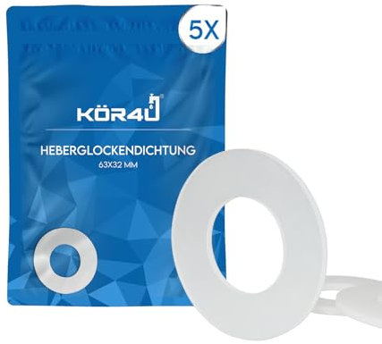 kör4u Heberglockendichtung, Gummidichtring 63x32mm, Dichtung für Spülkästen, passend für Geberit (5)