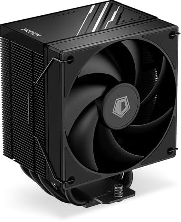ID-COOLING FROZN A610 BLACK CPU Air Cooler 6 Heat Pipes All-Black CPU Cooler with 120mm FDB Fan, CPU Fan for Intel LGA20XX/1700/1200/115X; AMD AM4/AM5