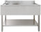 Gastro Profi Spültisch Edelstahl Gastrospüle Spülbecken 1 Becken Rechts Restaurant Küche Bar Abtropffläche Freistehend Untere Ablage mit Füße Aufkantung 90 x 120 x 60cm GRATIS Sieb-Stöpsel