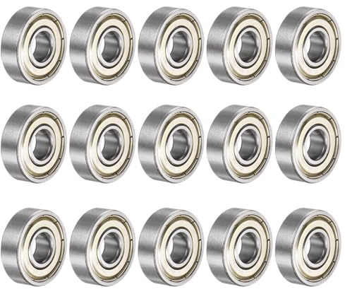 QUARKZMAN 15 Stück 629ZZ Kugellager 9x26x8mm Kohlen Stoffstahl Doppelt Abgeschirmt ABEC3 Z1 Lager für Motoren