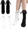 KUIZHEN Magnetische Socken, Hand in Hand Socken 2 Paare - Magnet Socken 3D Puppe Paar Socken Unisex Lustiges Paar Halten Hände Socke für Paar