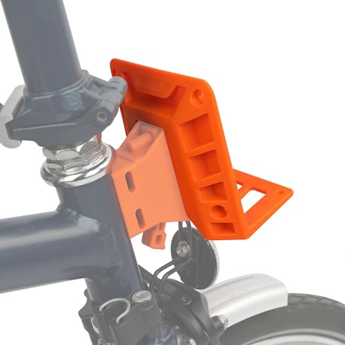 Rhinowalk Trägerblock Rack Adapter für Brompton Faltrad Halterung Frontträger Brompton Adapter Gepäckträger Vorderradträgerblock Fahrradzubehör