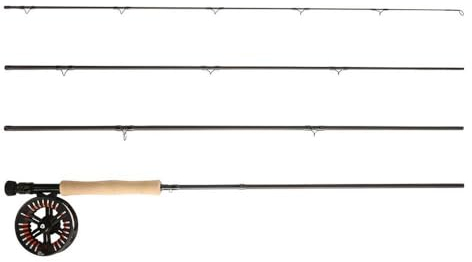 Greys Cruise Fliegenrute und Spule, 2,7 m, 8 W, 4-teilige Graphitrute, große Dorn Disc Drag Cruise Reel