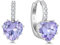 Starchenie Ohrringe 925 Sterling Silber Geburtssteine Alexandrite Zirkon Anhänger Ohrhänger Schmuck Geschenk für Damen