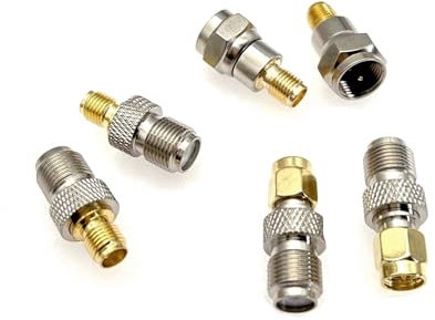 JZK Set da 2 – 6 pezzi tipo F su spina SMA / femmina adattatore coassiale