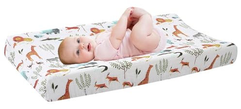 Funda Para Cambiador Bebe | Sabana Cambiador Bebe | Sábanas Para Cambiador | Fundas Para Cambiador Bebe | Fundas Para Cambiador De Pañales Suaves De Algodón Elástico Y Transpirable