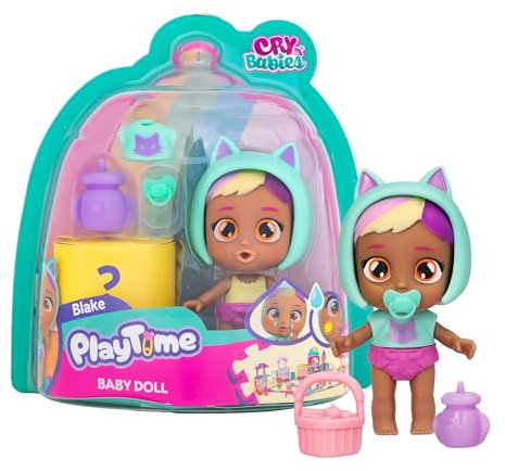 Papageien Playtime Day Care Blake, Mini-Puppen, mit 5 Zubehörteilen, weint echte Tränen, mit magischer Offenbarung, Spielzeug für Kinder von 4 bis 6 Jahren