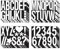 TNSLAND 12 Blatt Zahlen Aufkleber Buchstaben Aufkleber Groß, Klebebuchstaben Groß Buchstaben Sticker, 10cm Selbstklebende Buchstaben zum Aufkleben zur Dekoration, Markierung, Führung (Weiß)