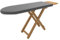 LXRHLIKG Table a Repasser en Bois Massif, Planche a Repasser de Luxe 100 * 40 * 74-83 cm avec Repose-Fer Amovible et Réglage de la Hauteur à Trois Niveaux