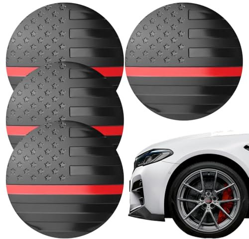 Auto-Felgen-Mittelabdeckung, Dekoration, Auto-Radnabe, US-Flagge, Felgen- , ausdrückliche patriotische Gefühle, Automobilrad, rostfreie Dekoration für Wohnwagen, Minivan