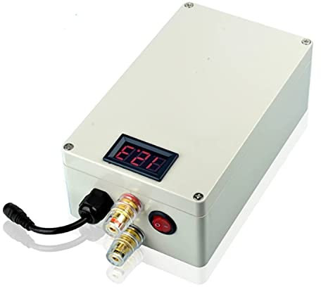 SSCYHT 12 V 30000 mAh 20000 mAh Lithium-Akkupack DC12 V große Kapazität Doppelkupfersäulenausgang Wiederaufladbarer Li-Ionen-Akku mit wasserdichtem Gehäuse,12v30ah