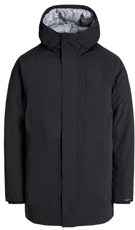 JACK & JONES Male Parka Parka | Regular Fit, Einfarbig, Langarm, Lang, Outdoor, Bei max. 40°C im schongang waschen