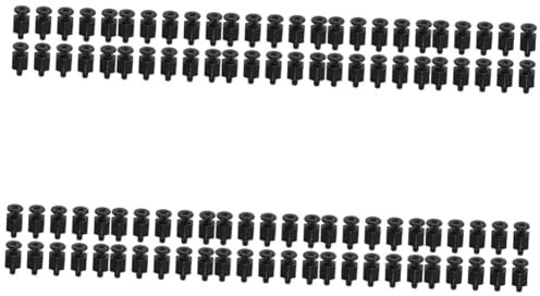 TINEASUR 100 Piezas Tornillos De La Placa Base M2 Perillas Broca Avellanadora Tornillos Red Pernos Carcasa De Disco Duro Hardware Multi Conducir Montaje Trinquete Llave Inglesa Black Metal