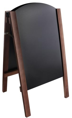 PANTSLINE Foldable Double Sided Chalkboard A-Board, Portable Freestanding Sign with Stand, Reversible Advertising Blackboard for Cafe Restaurant Shop Events, Indoor Outdoor Use, 45 x 41 x 78cm