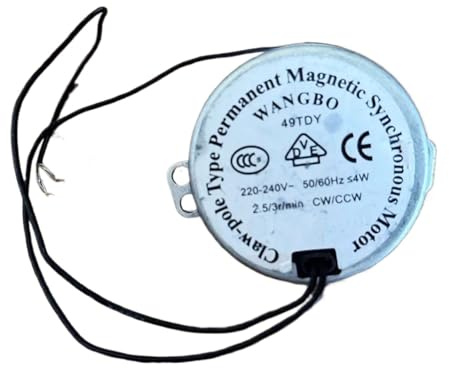 HWWW Synchronmotor TDY50 Elektrischer Ventilator AC-Schüttelkopf-Permanentmagnetmotor 250 V 50/60 Hz 49TDY(Motor with Swing but)