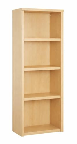 goodsforbusiness Regal Büroregal Jazz 4 OH Holz Ahorn, 146x52x35cm